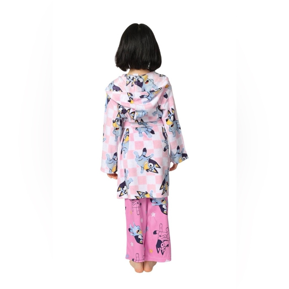 Girls Bluey Pajama and Robe Set - Picture 2 of 9